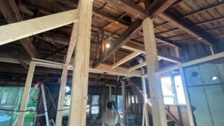 桁の追加作業