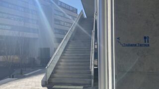 つばめテラスに向かう階段
