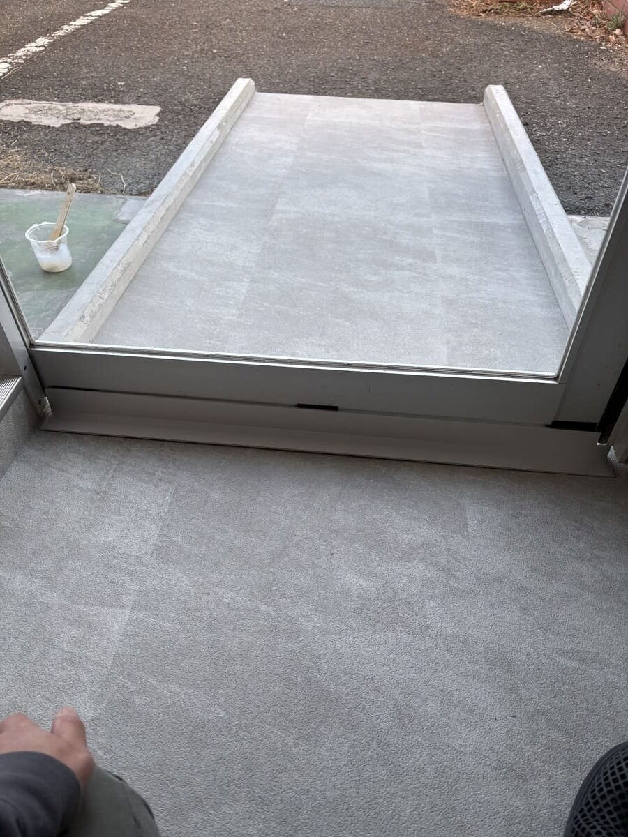 完成したスロープ