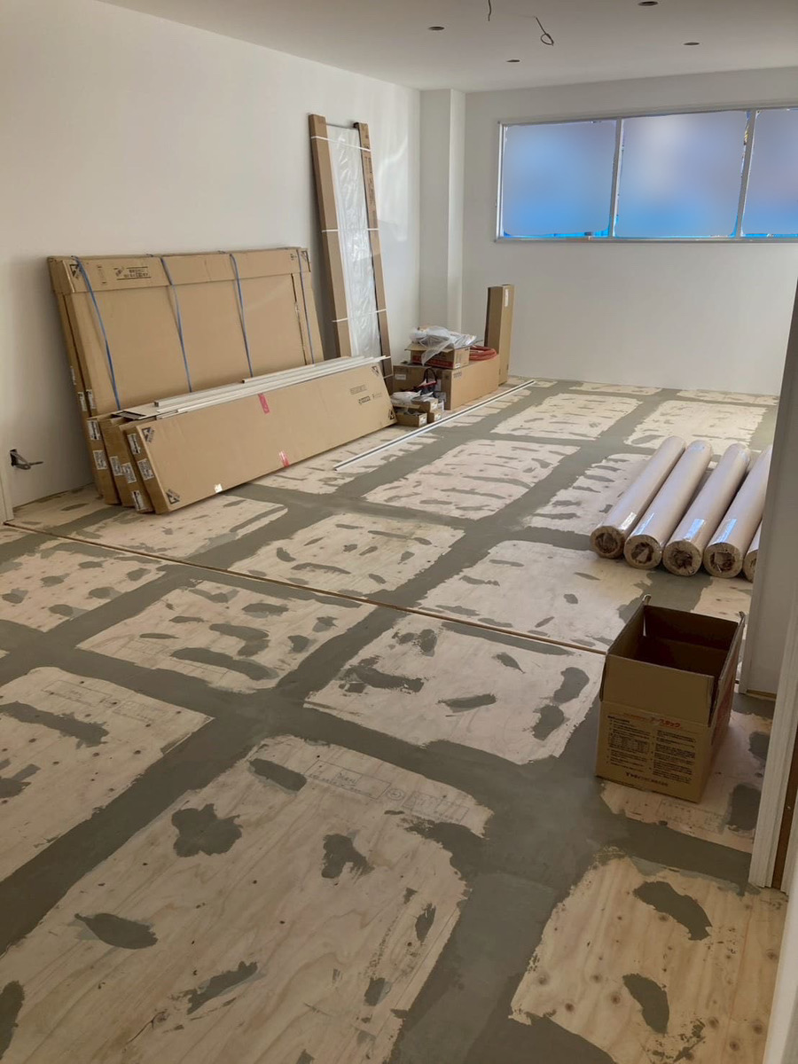 クロスを貼った状態