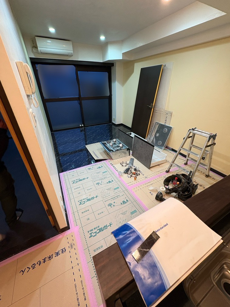 施工中リビング