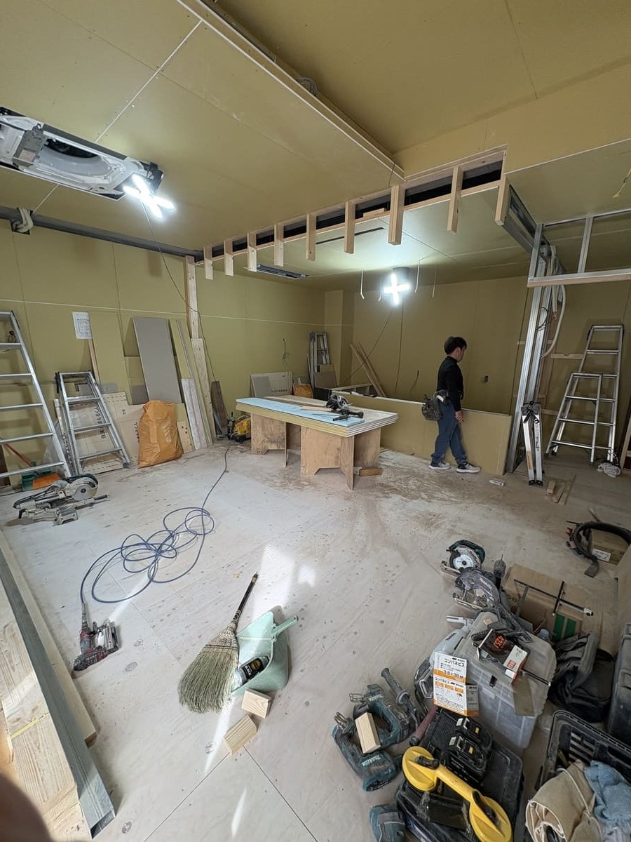 新店の施工中